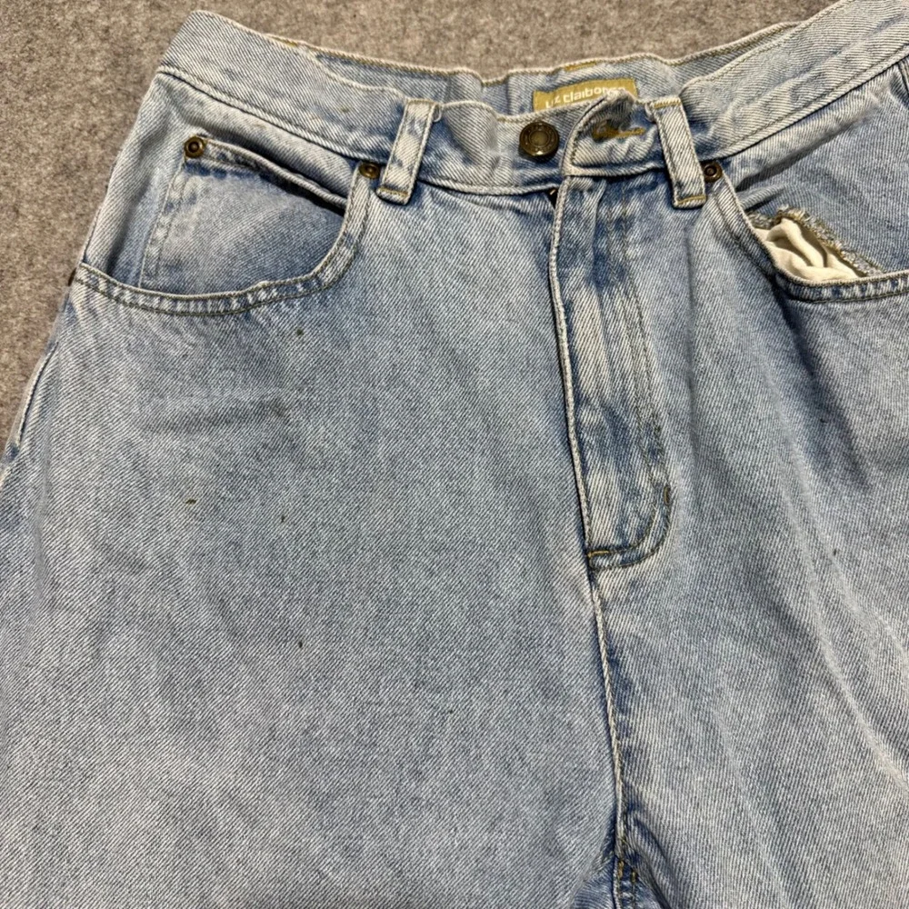 Vintage Liz Claiborne Lizwear Light Wash Tapered Jeans 27x28 Made in Israel
